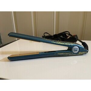 1" ULTRA CHI Teal/Gold Ceramic Flat Iron Hair Straightener GF8166 Long Cord